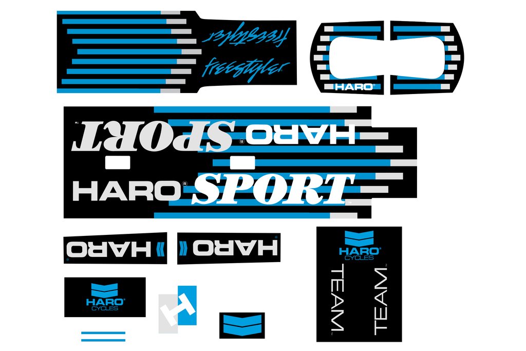 Haro 1988 Sport Replacement Decals