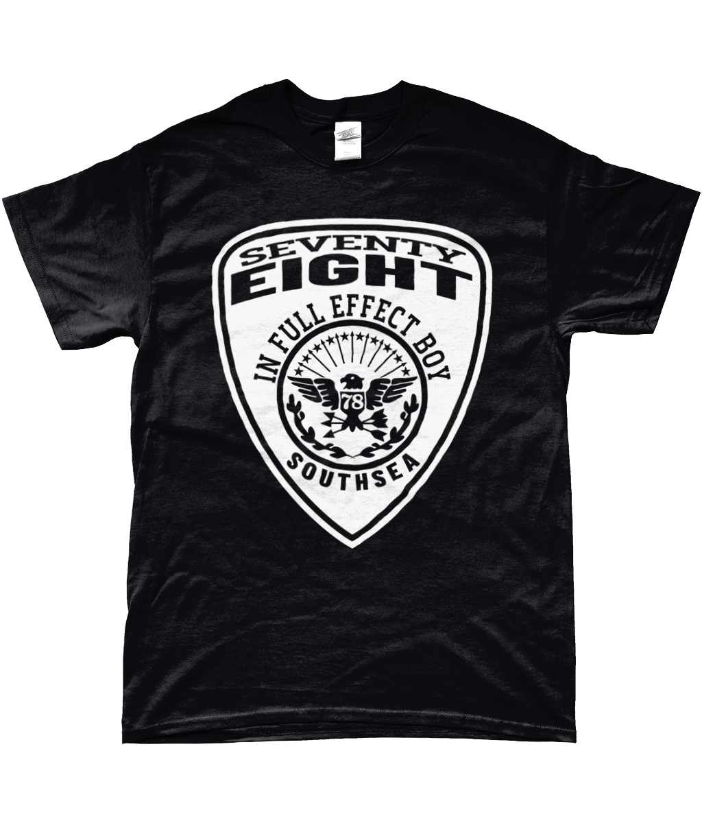 78 in full effect - White on Black - T-Shirt