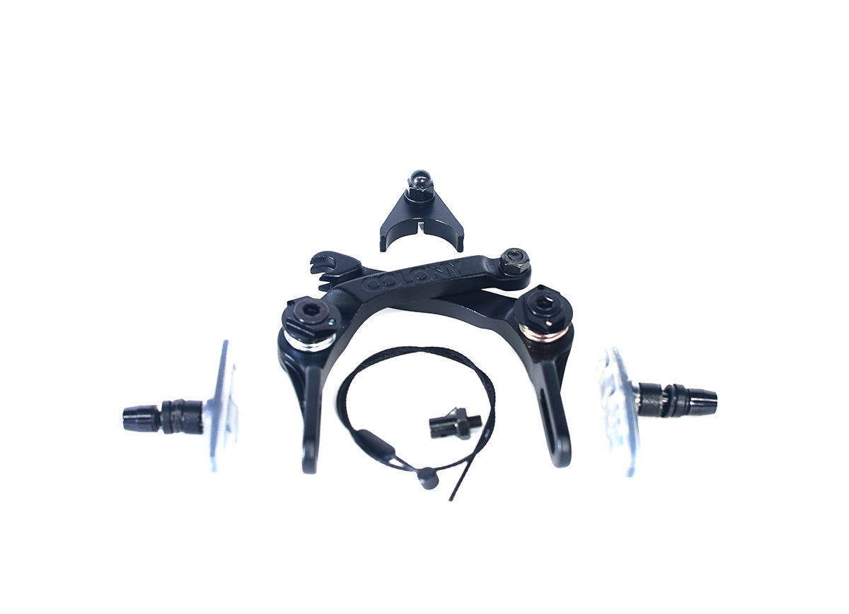 Colony Brethren Brake Set - Forged & Cnc Alloy With Clear Pads