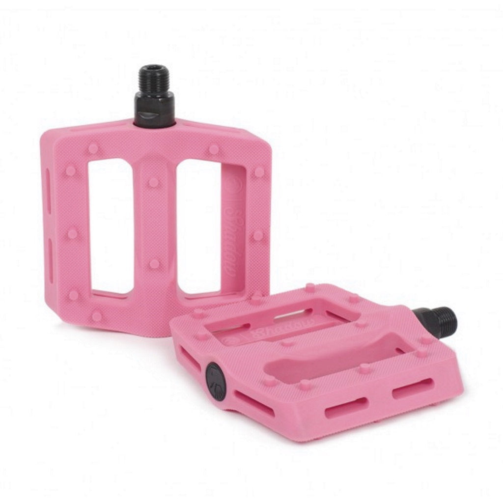 Shadow Surface Plastic Pedals - Double Bubble Pink 9/16