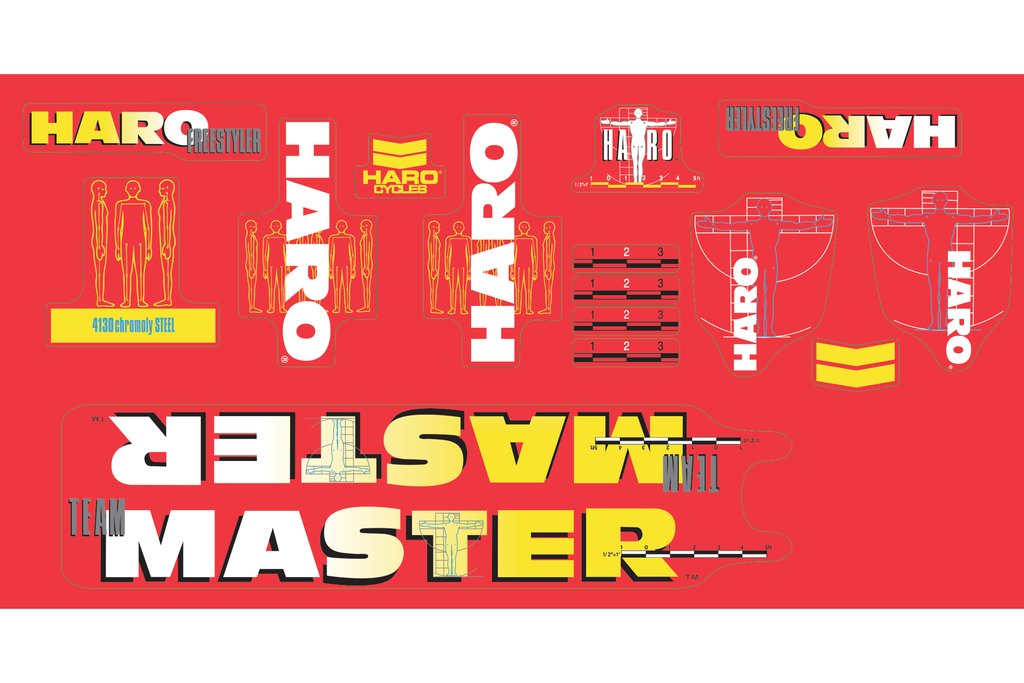 Haro 1989  Master Replacement Decals